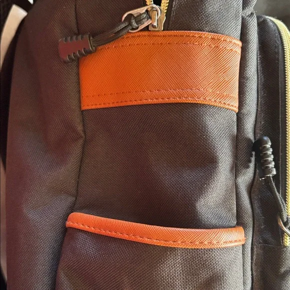 Black and Tan Men's Backpack - Picture 8 of 11